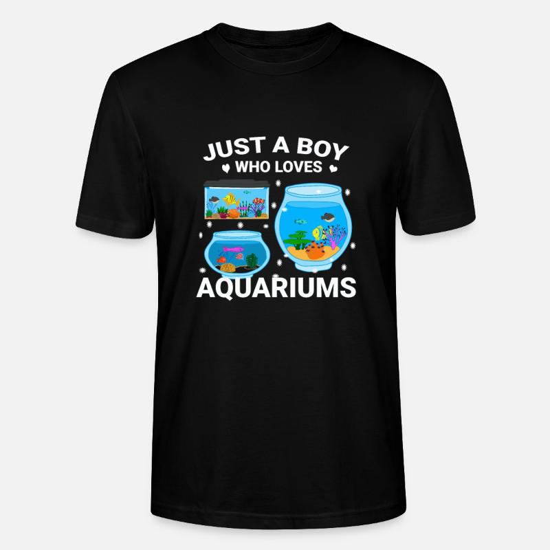Cadeau de poisson d’aquarium - T-shirt bio CRAFTER Stanley Stella Unisexe - noir