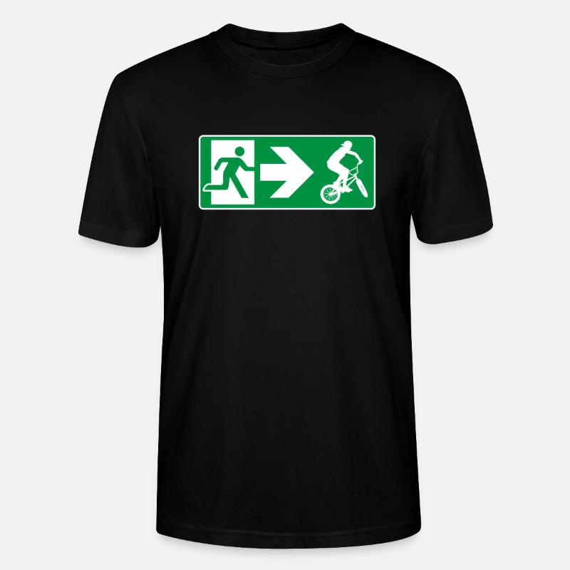 Emergency Exit BMX - Stanley/Stella CRAFTER Unisex Organic T-Shirt - black