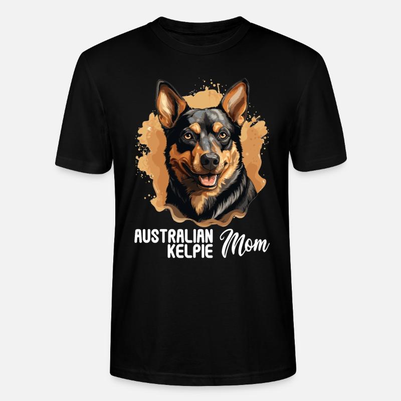 Chien Kelpie australien - T-shirt bio CRAFTER Stanley Stella Unisexe - noir