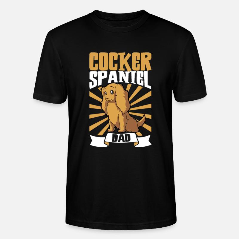 Cocker Spaniel Dad - Cocker Spaniel - Stanley/Stella Unisex Bio-T-Shirt CRAFTER - Schwarz