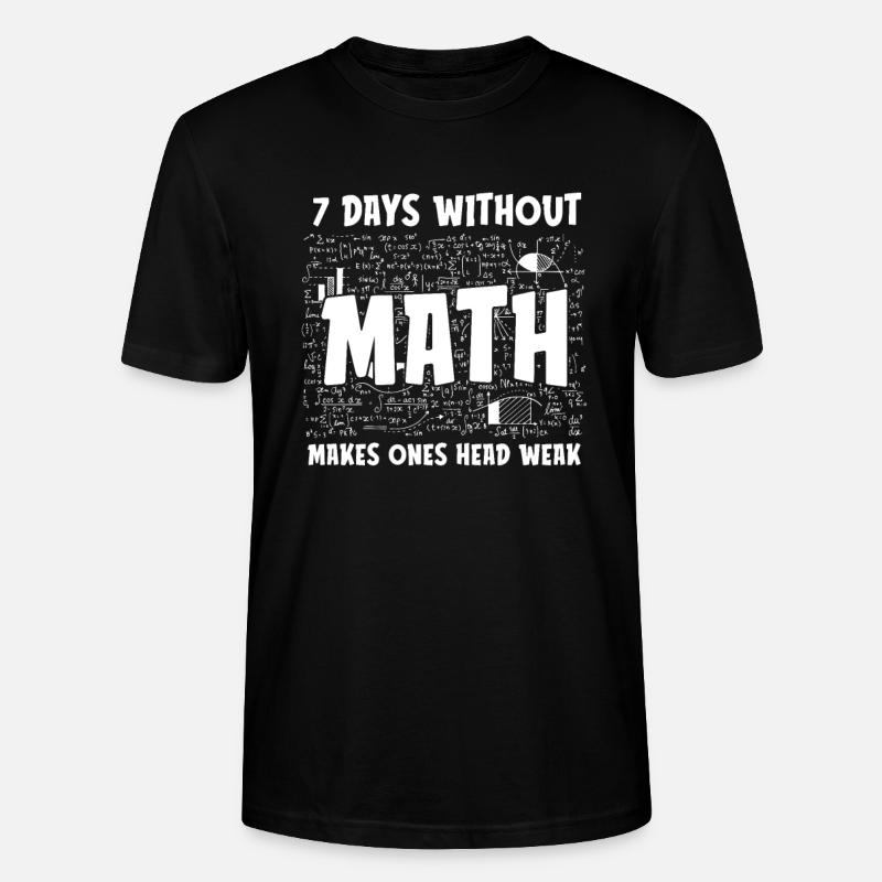 Mathelehrer Mathe Lehrer Lustig - Stanley/Stella Unisex Bio-T-Shirt CRAFTER - Schwarz