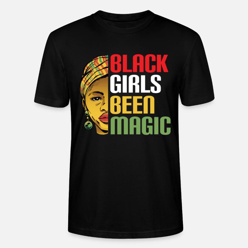 Schwarze Geschichte Monat Juneteenth Afroamerikane - Stanley/Stella Unisex Bio-T-Shirt CRAFTER - Schwarz