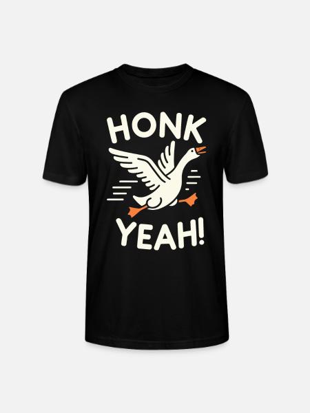 Honk yes! Goose Meme - Stanley/Stella CRAFTER Unisex Organic T-Shirt - black
