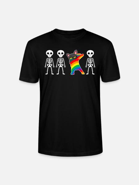 Furry Fandom Fursona Fursuit LGBTQ Rainbow - Stanley/Stella CRAFTER unisex økologisk T-skjorte - svart