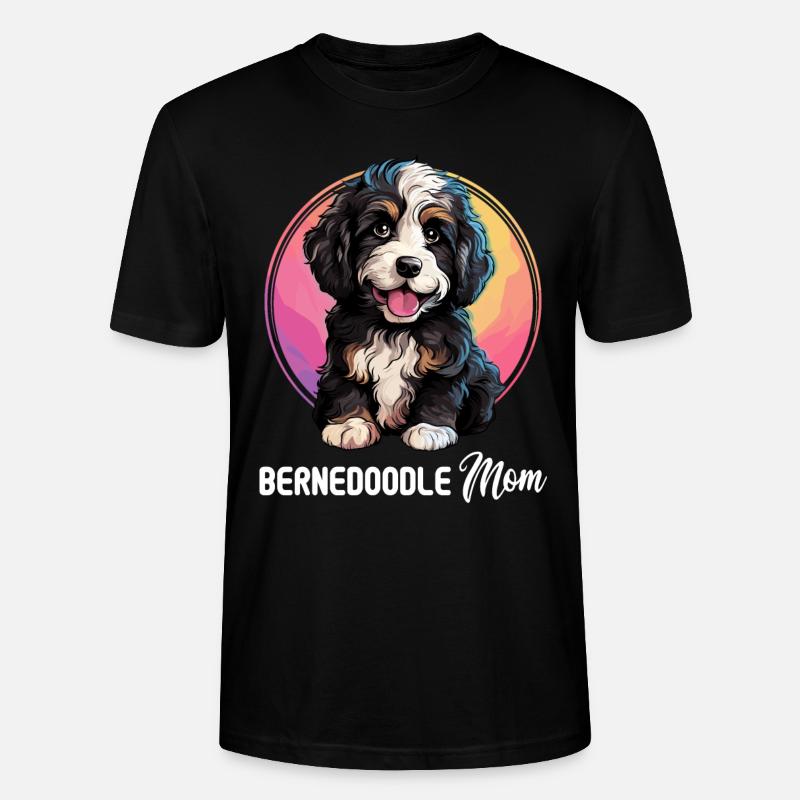 Hund Bernedoodle - Stanley/Stella Unisex Bio-T-Shirt CRAFTER - Schwarz