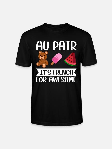 Au Pair Girl Kindergarten Nanny - Stanley/Stella CRAFTER Unisex Organic T-Shirt - black