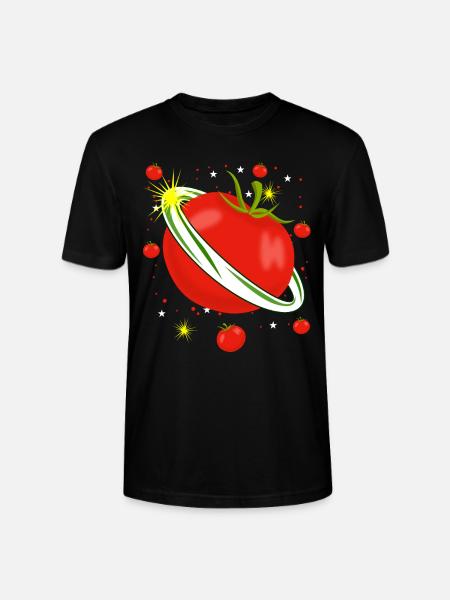 Tomatoes in Space Tomato - Stanley/Stella CRAFTER Unisex Organic T-Shirt - black