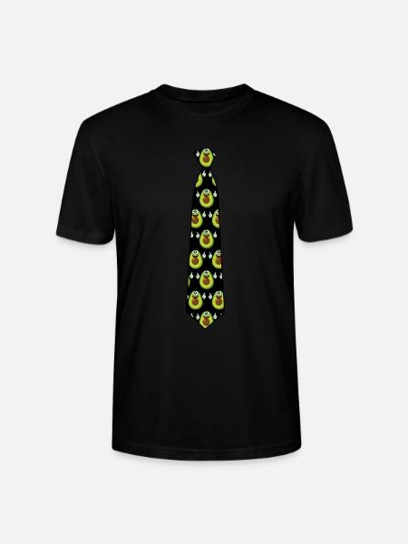 Avocado Tie with Avocados - Stanley/Stella Unisex Bio-T-Shirt CRAFTER - Schwarz