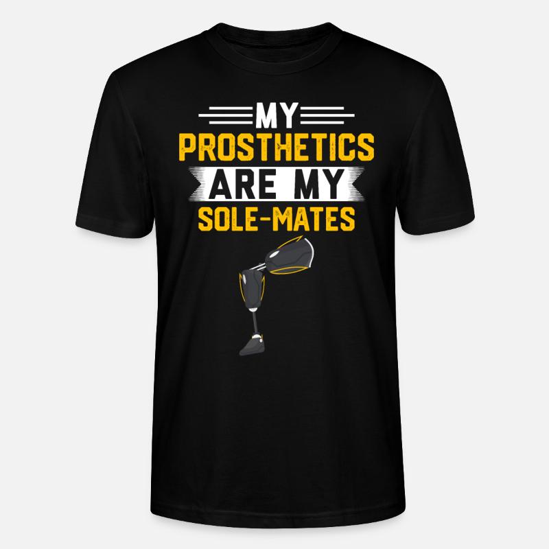Amputés de prothèses de jambe - T-shirt bio CRAFTER Stanley Stella Unisexe - noir