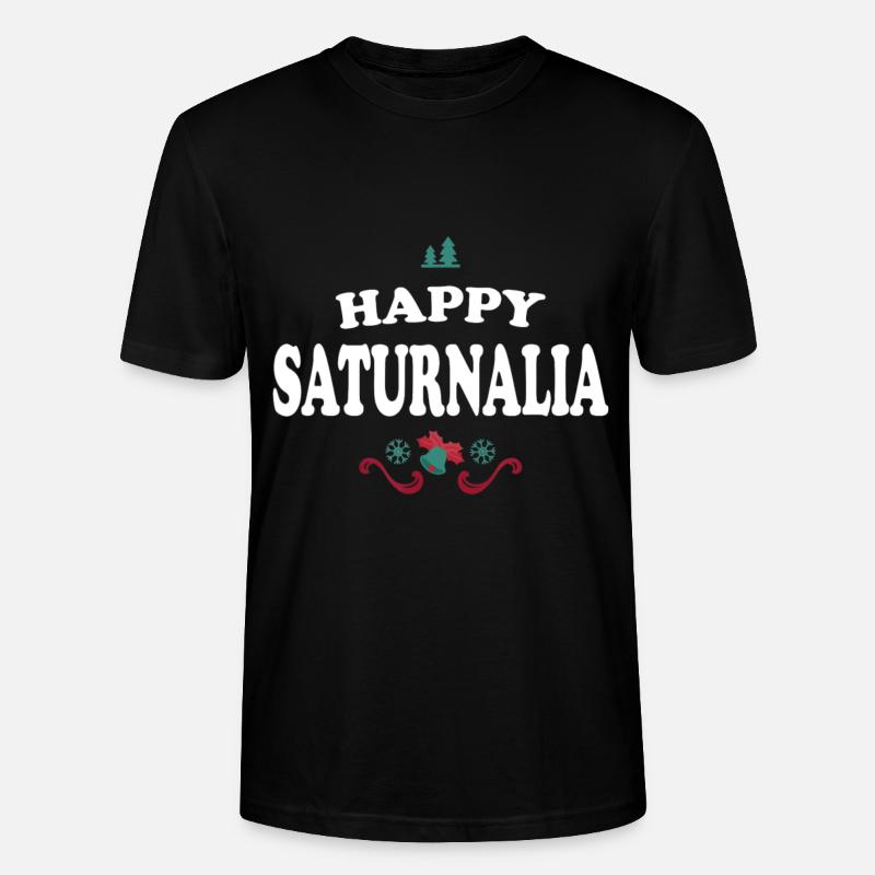 Frohe Saturnalia - Stanley/Stella Unisex Bio-T-Shirt CRAFTER - Schwarz
