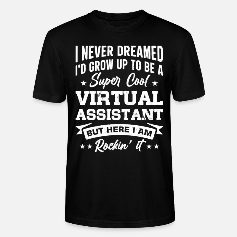 Freelance Profession Indépendant Virtuel - T-shirt bio CRAFTER Stanley Stella Unisexe - noir