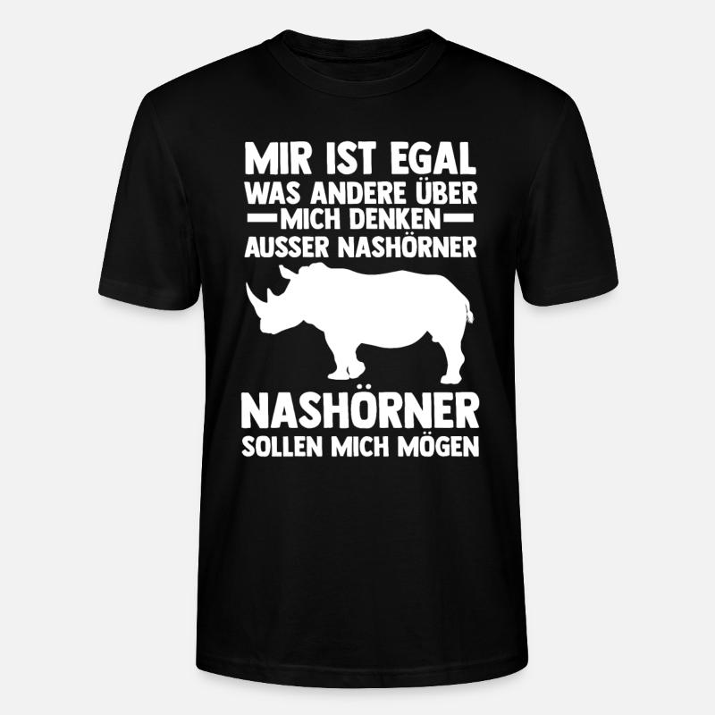 Nashorn - Stanley/Stella Unisex Bio-T-Shirt CRAFTER - Schwarz
