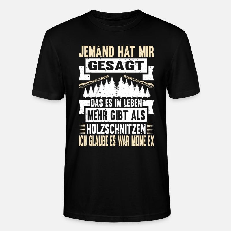 Zimmermann Schreiner Holz - Stanley/Stella Unisex Bio-T-Shirt CRAFTER - Schwarz