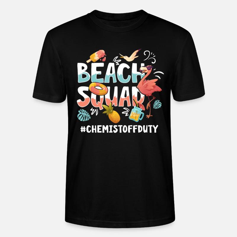 Chemist Vacation Beach Group - Stanley/Stella CRAFTER Unisex Organic T-Shirt - black