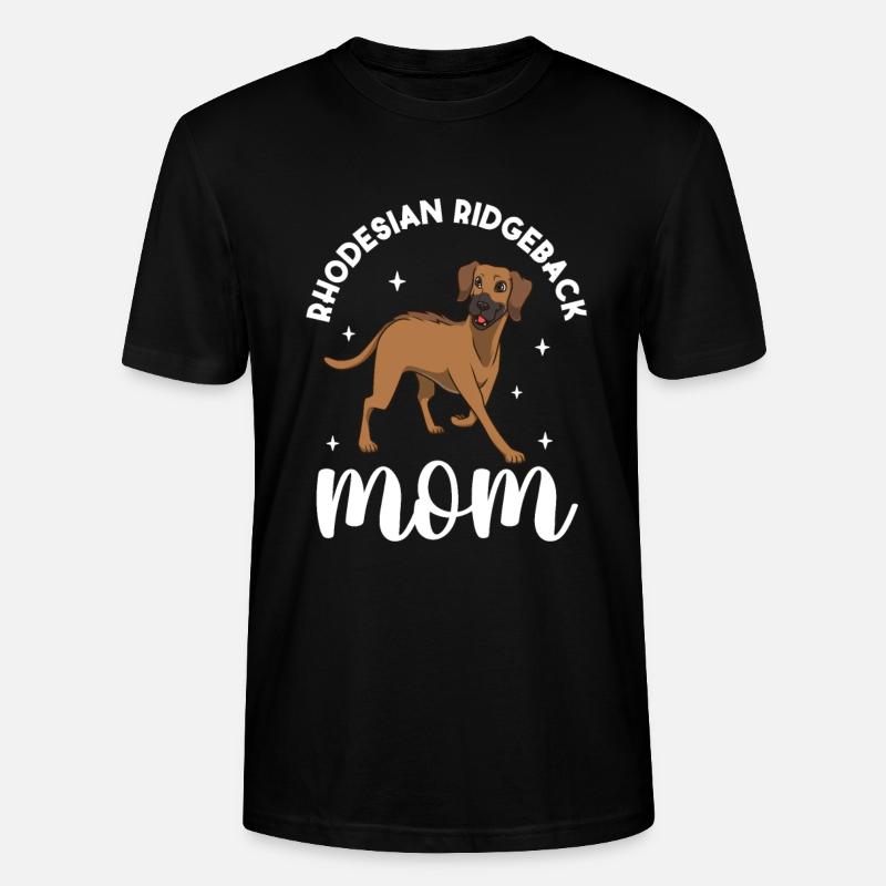 Rhodesian Ridgeback Mom - Rhodesian Ridgeback - Stanley/Stella Unisex Bio-T-Shirt CRAFTER - Schwarz