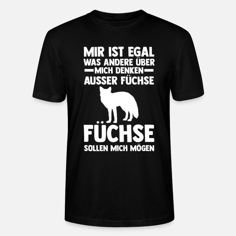 Fuchs - Stanley/Stella Unisex Bio-T-Shirt CRAFTER - Schwarz