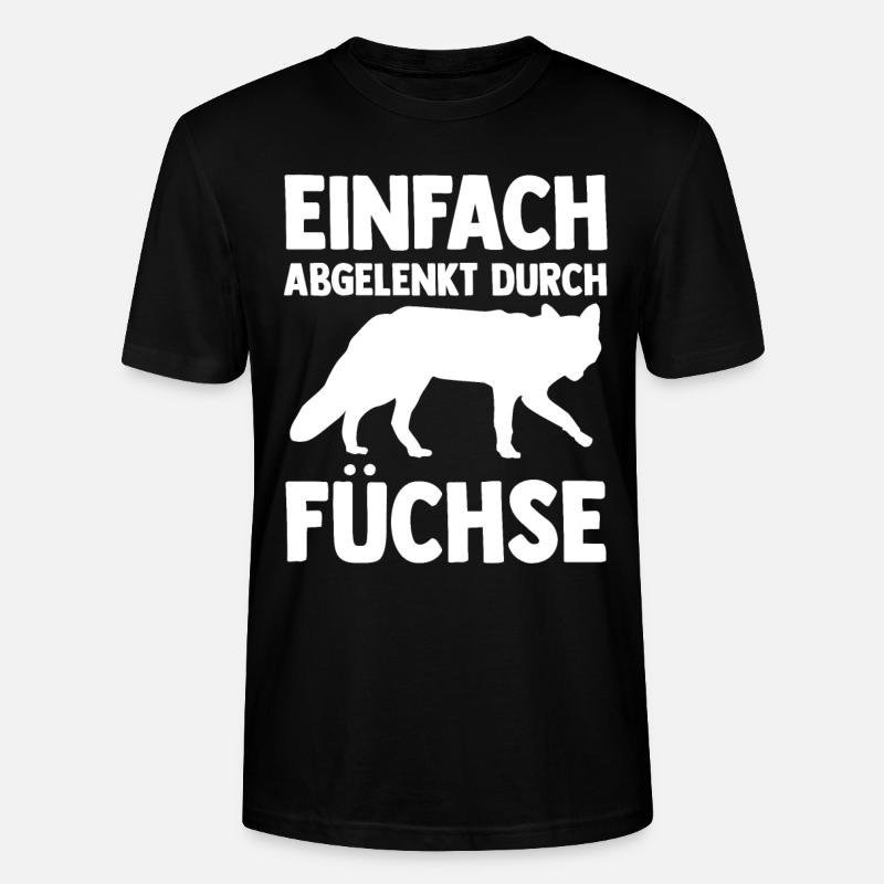 Fuchs - Stanley/Stella Unisex Bio-T-Shirt CRAFTER - Schwarz