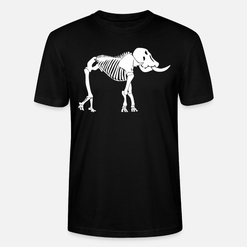 Elephant Skeleton Elephants - Stanley/Stella Unisex Bio-T-Shirt CRAFTER - Schwarz