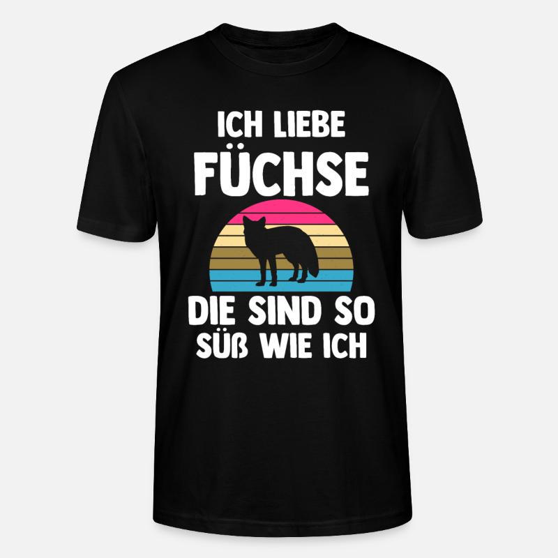 Fuchs - Stanley/Stella Unisex Bio-T-Shirt CRAFTER - Schwarz