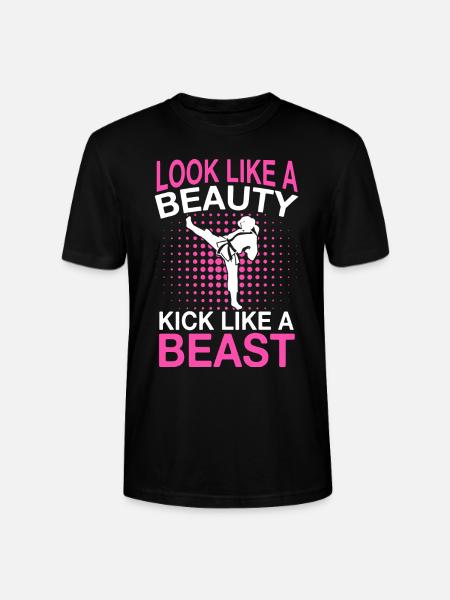 Karate Karate Fighter Martial Arts - Stanley/Stella CRAFTER Unisex Organic T-Shirt - black