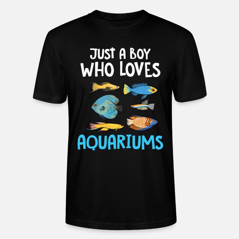 Aquarium - Stanley/Stella Unisex Bio-T-Shirt CRAFTER - Schwarz