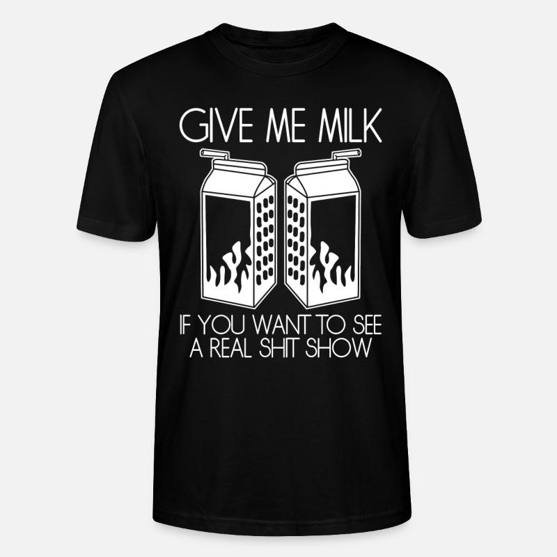 Lactose intolerance - Stanley/Stella Unisex Bio-T-Shirt CRAFTER - Schwarz