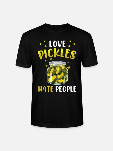 Pickles Lover syltede agurk gave - Stanley Stella CRAFTER unisex økologisk-T-shirt - sort