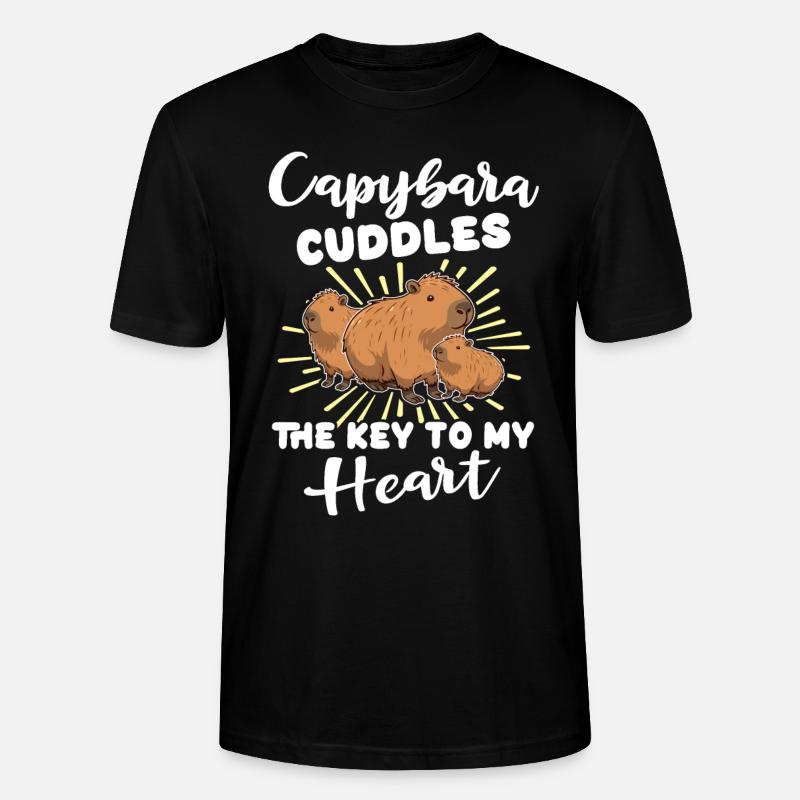 Capybara Sprüche - Stanley/Stella Unisex Bio-T-Shirt CRAFTER - Schwarz
