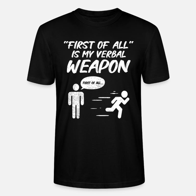 Debattierrede Debattierer Rederedner Geschenkidee - Stanley/Stella Unisex Bio-T-Shirt CRAFTER - Schwarz