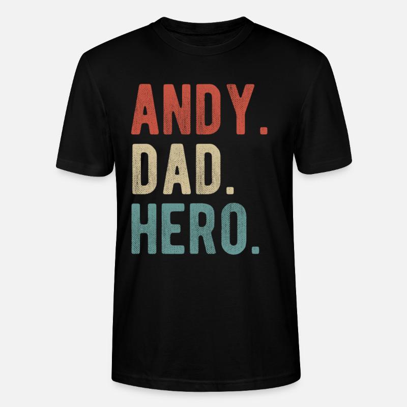 Andy Papa Held - Stanley/Stella Unisex Bio-T-Shirt CRAFTER - Schwarz