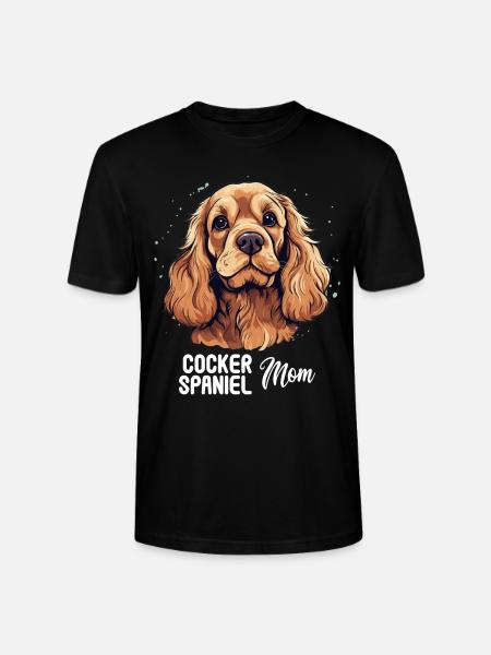 Dog Cocker Spaniel - Stanley/Stella CRAFTER Unisex Organic T-Shirt - black