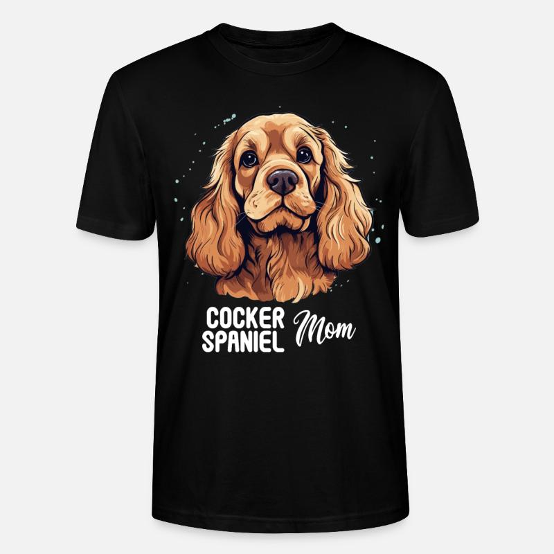 Hund Cocker Spaniel - Stanley/Stella Unisex Bio-T-Shirt CRAFTER - Schwarz