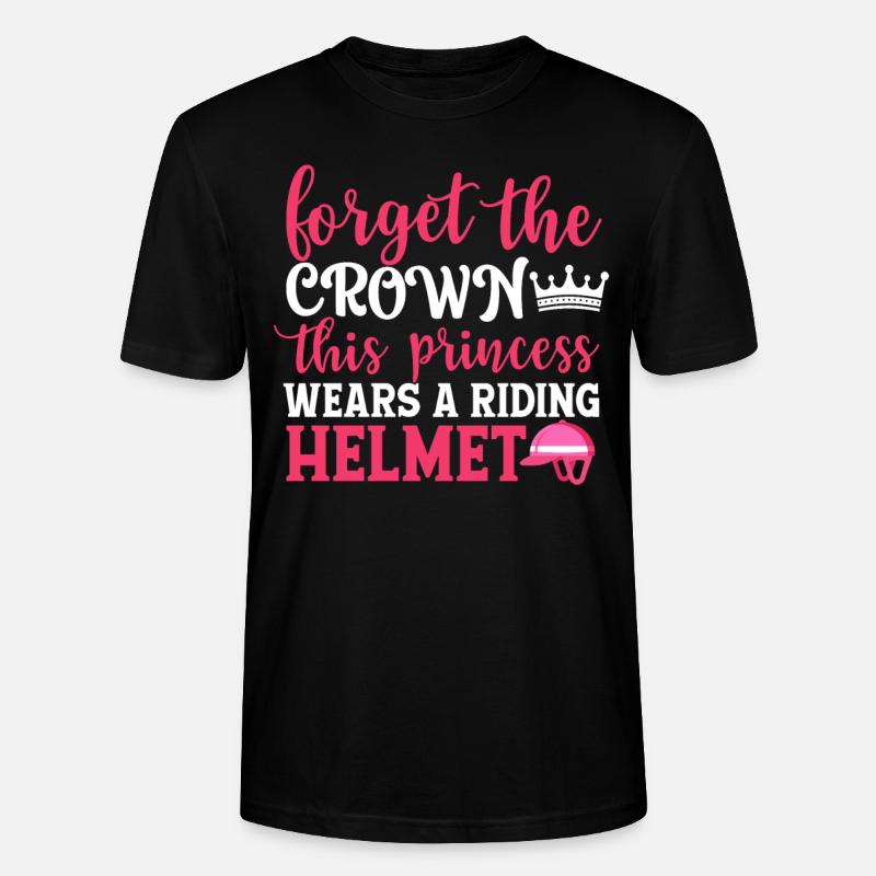 Cavalier d’équitation Princesse - T-shirt bio CRAFTER Stanley Stella Unisexe - noir