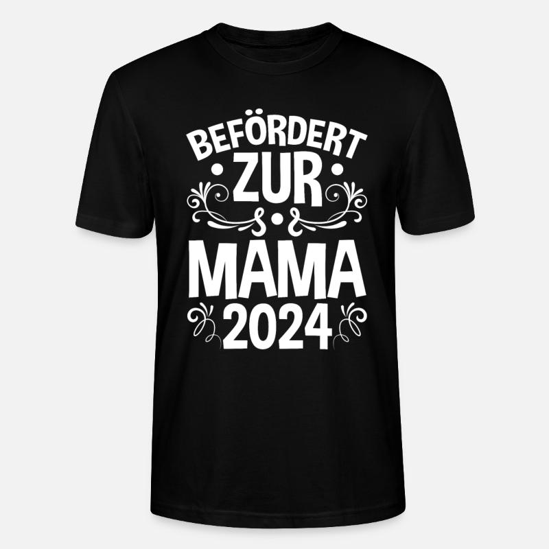 Werdende Mama 2024 - Stanley/Stella Unisex Bio-T-Shirt CRAFTER - Schwarz