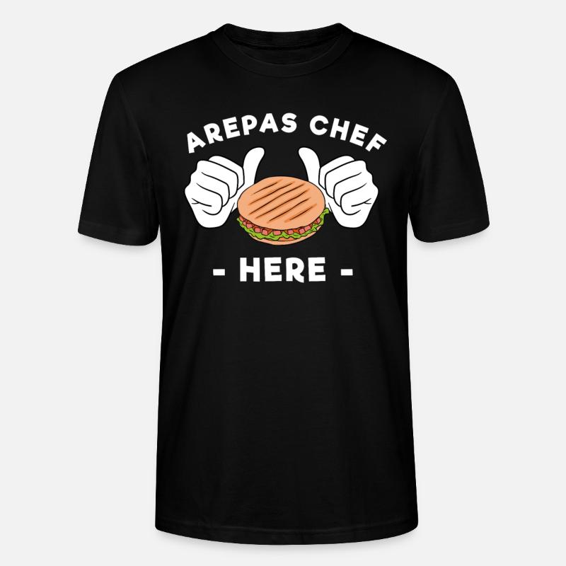 Arepas Chef Here - Stanley/Stella Unisex Bio-T-Shirt CRAFTER - Schwarz