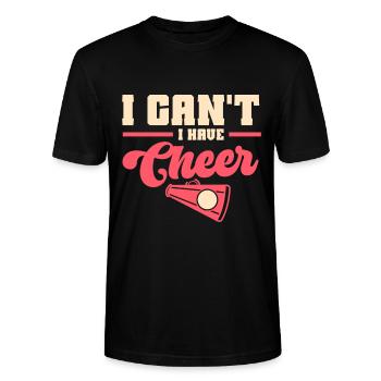 Cheerleadermädchen Cheerleading Jugend - Stanley/Stella Unisex Bio-T-Shirt CRAFTER - Schwarz - Vorne - Alina (178cm) & Michal (187cm)
