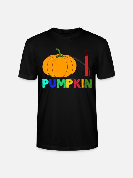 Pumpkin Floor Pump Pumpkins - Stanley/Stella CRAFTER Unisex Organic T-Shirt - black