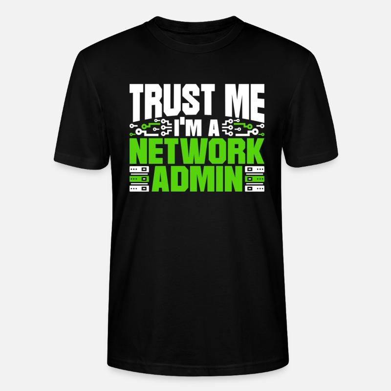 Programmeur, Administrateur Réseau - T-shirt bio CRAFTER Stanley Stella Unisexe - noir
