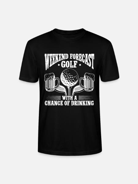 Golf Geschenk Für Golfer - Stanley/Stella Unisex Bio-T-Shirt CRAFTER - Schwarz