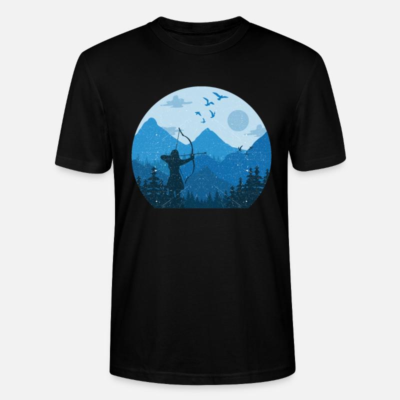 Bogenschießen - Stanley/Stella Unisex Bio-T-Shirt CRAFTER - Schwarz