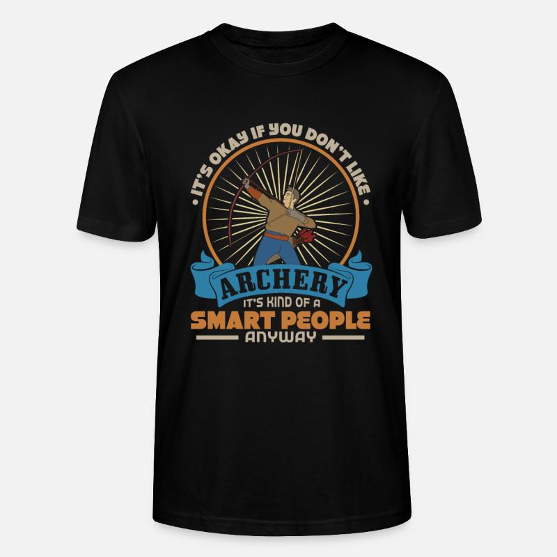 Bogenschießen - Stanley/Stella Unisex Bio-T-Shirt CRAFTER - Schwarz