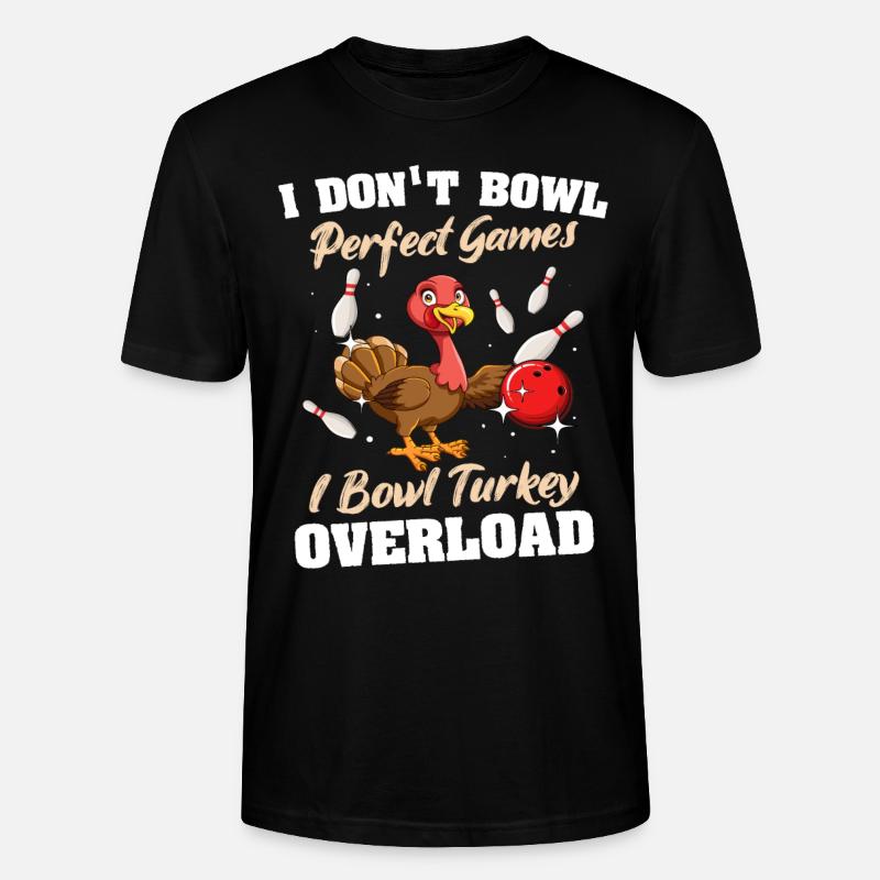 Quilles de dinde Bowler - T-shirt bio CRAFTER Stanley Stella Unisexe - noir