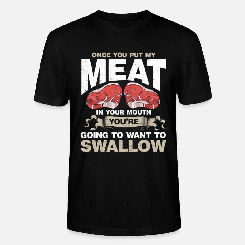 Grillgeschenk Grillen BBQ - Stanley/Stella Unisex Bio-T-Shirt CRAFTER - Schwarz