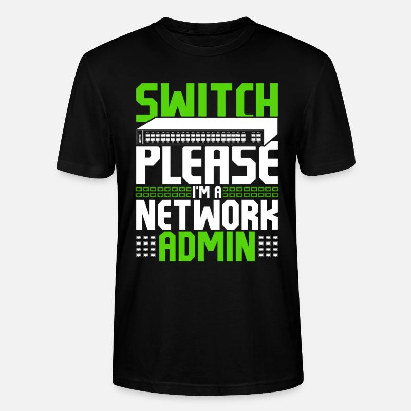 Administrateur réseau Programmeur - T-shirt bio CRAFTER Stanley Stella Unisexe - noir