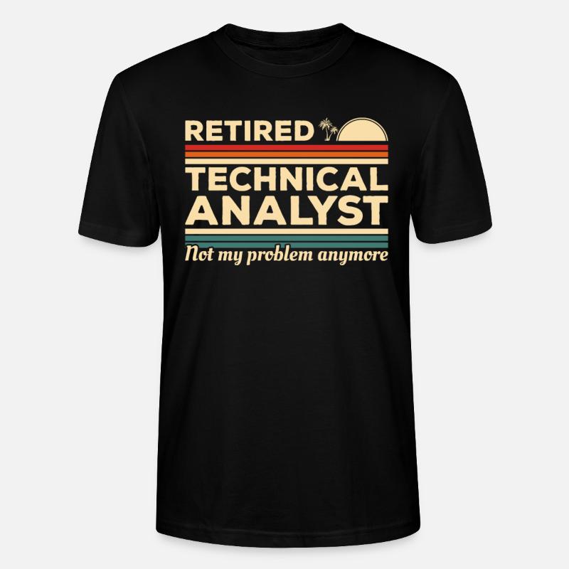 This Technical Analyst Needs Wine - Stanley/Stella CRAFTER Unisex Organic T-Shirt - black