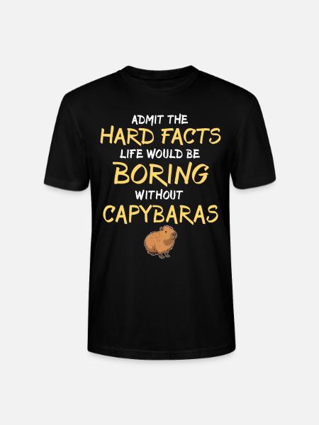 Capybara Wasserschwein - Stanley/Stella CRAFTER Unisex Organic T-Shirt - black