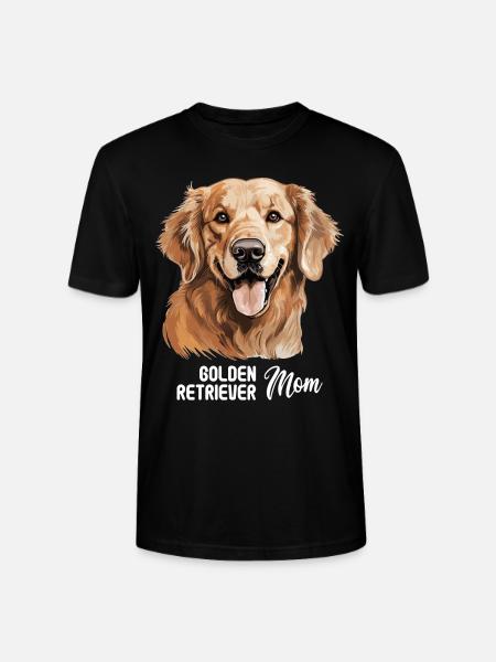 Dog Golden Retriever - Stanley/Stella CRAFTER Unisex Organic T-Shirt - black