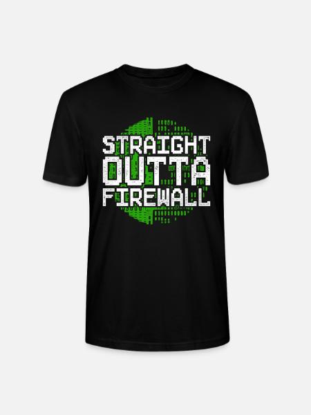 Programmierer Straight Outta Firewall - Stanley/Stella Unisex Bio-T-Shirt CRAFTER - Schwarz
