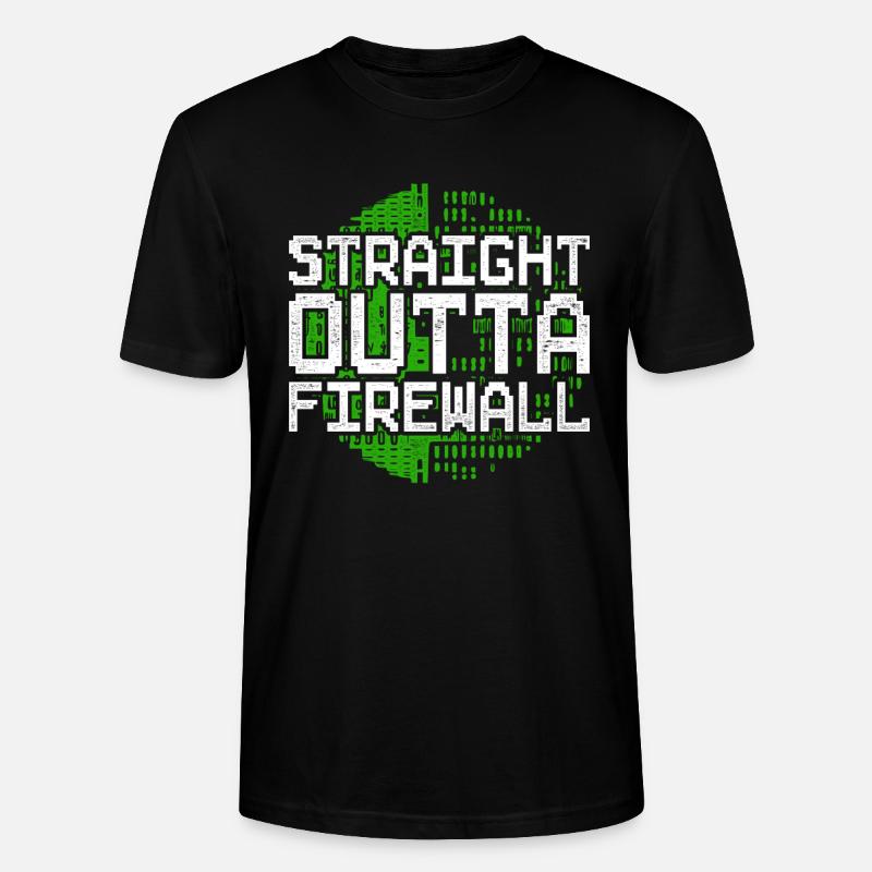 Programmierer Straight Outta Firewall - Stanley/Stella Unisex Bio-T-Shirt CRAFTER - Schwarz