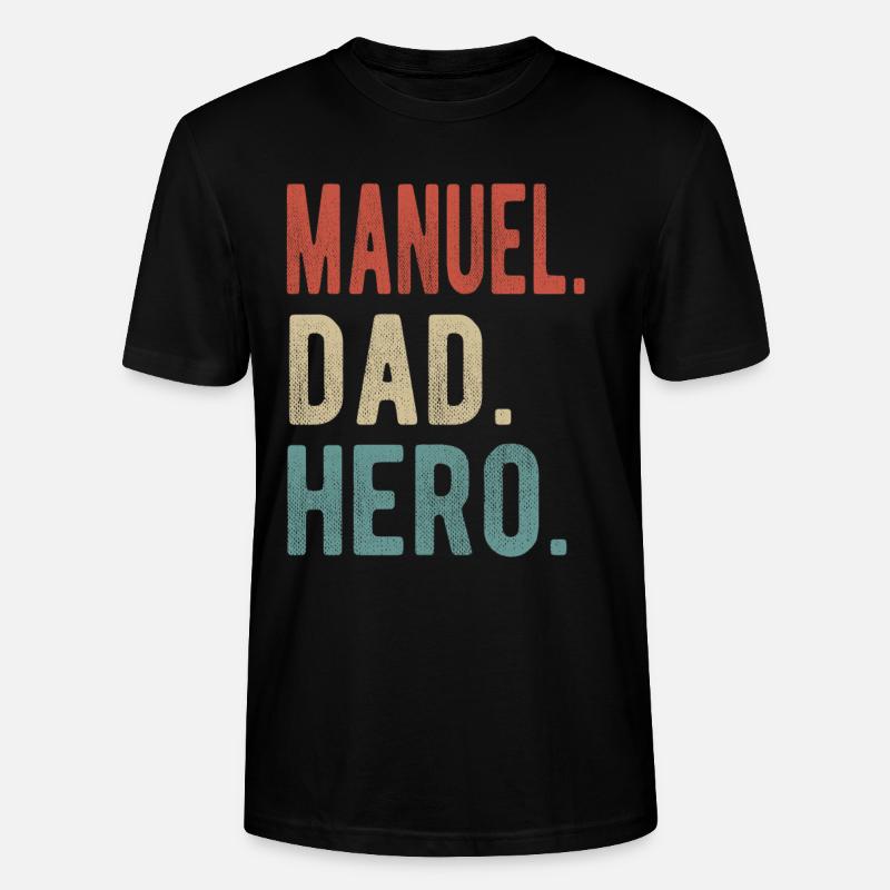 Manuel Papa Held - Stanley/Stella Unisex Bio-T-Shirt CRAFTER - Schwarz